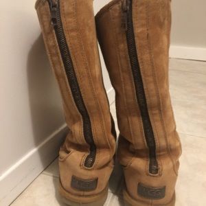 UGG Australia tall metal zipper boots
